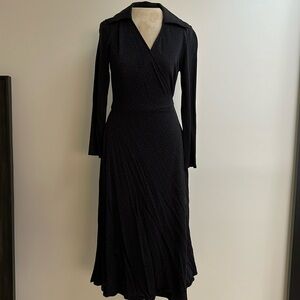 Polka dot wrap dress